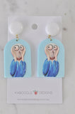 Novelty Edvard Munch Inspired Scream Earring