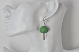 Miniature Tree Dangle Drop Earrings