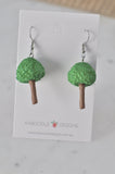 Miniature Tree Dangle Drop Earrings