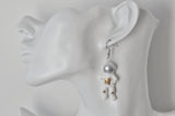 Astronaut Galaxy Universe Star Planet Moon Drop Dangle Earrings
