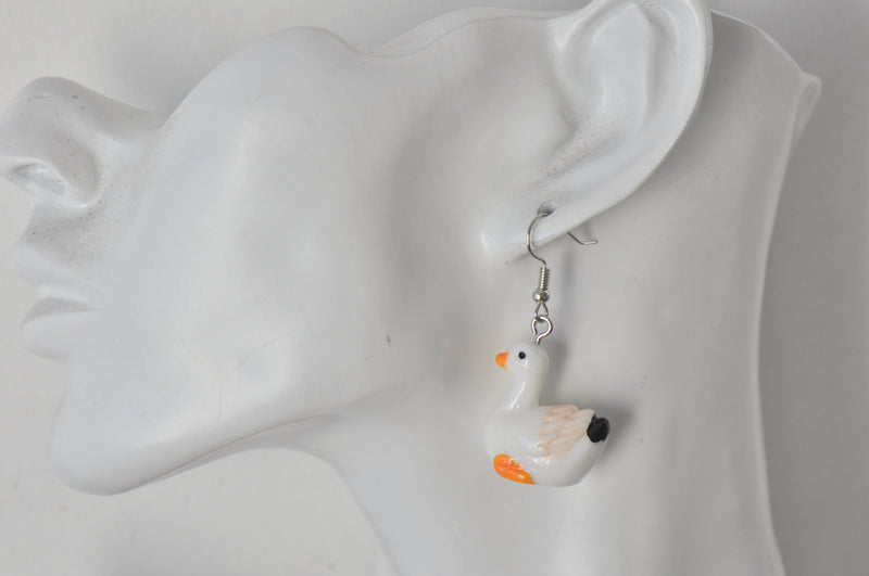 Duck Drop Dangle Earrings