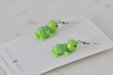 Miniature Turtle Dangle Drop Earrings