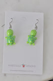 Miniature Turtle Dangle Drop Earrings