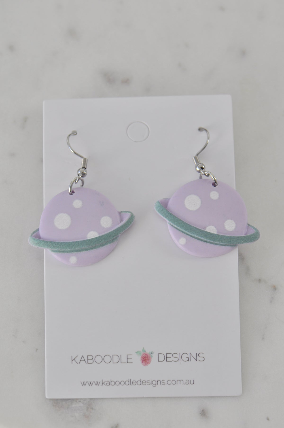 Saturn Universe Galaxy Planet Novelty Fun Drop Dangle Earrings
