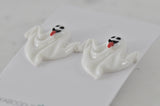 Halloween Scary Ghost Trick Or Treat Stud Earrings