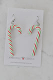 Christmas Candy Cane Christmas Tree Santa Hat Drop Dangle Earrings