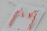 Christmas Candy Cane Christmas Tree Santa Hat Drop Dangle Earrings