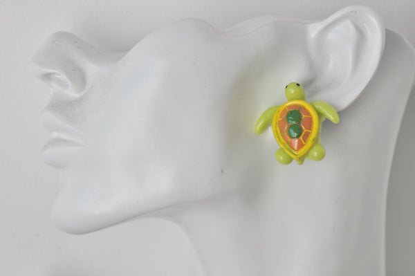 Turtle Animal Sea Creature Stud Earrings
