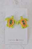 Turtle Animal Sea Creature Stud Earrings