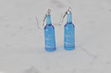 Blueberry Alcohol Spirit Shots Drinking Drink Novelty Drop Dangle Earrings