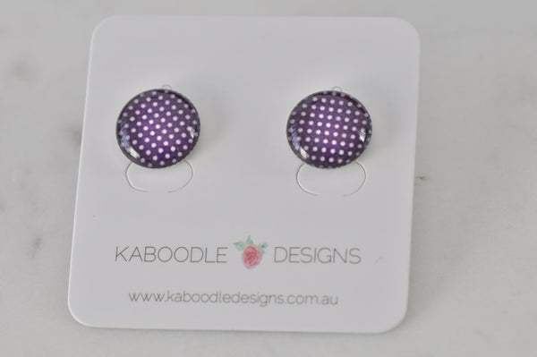 Handmade Artwork Stud Earrings