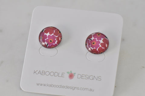 Handmade Artwork Stud Earrings