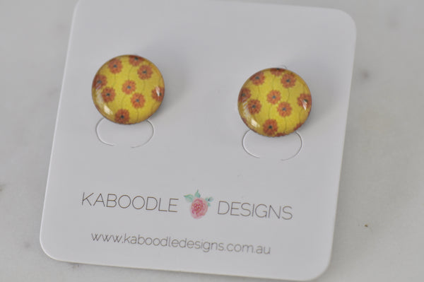 Handmade Artwork Stud Earrings