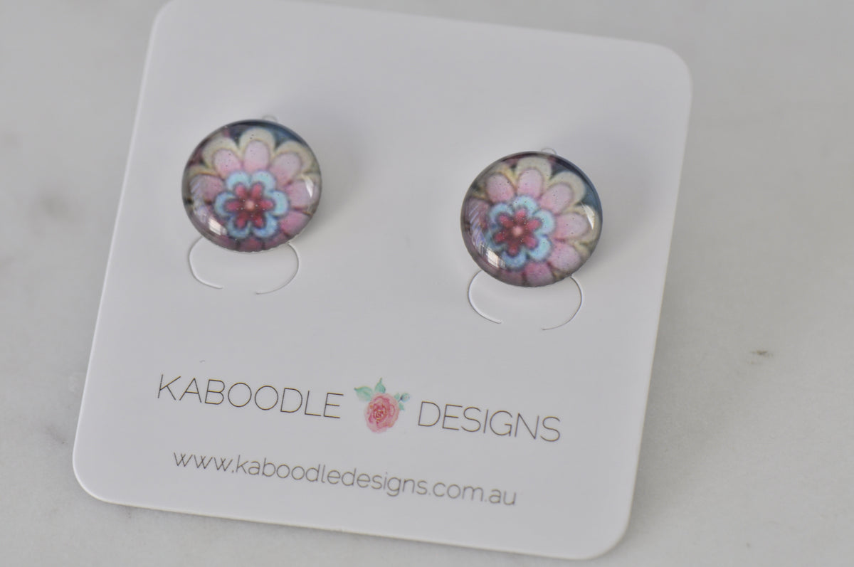 Handmade Artwork Stud Earrings