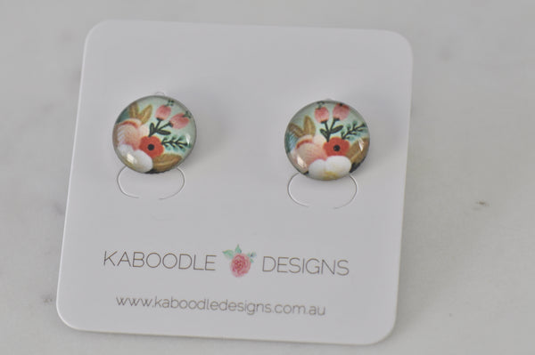 Handmade Artwork Stud Earrings