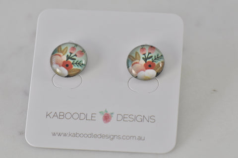 Handmade Artwork Stud Earrings