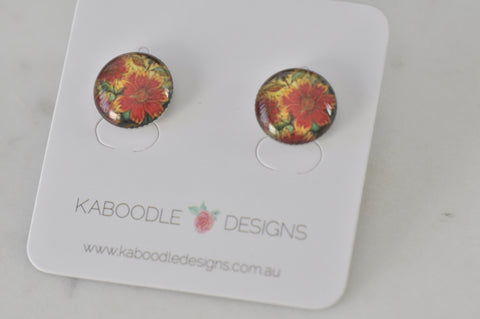 Handmade Artwork Stud Earrings