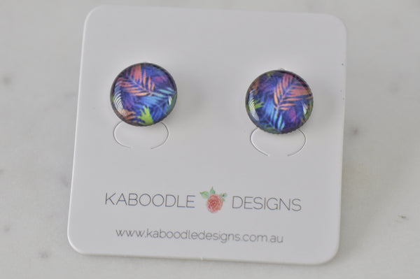 Handmade Artwork Stud Earrings