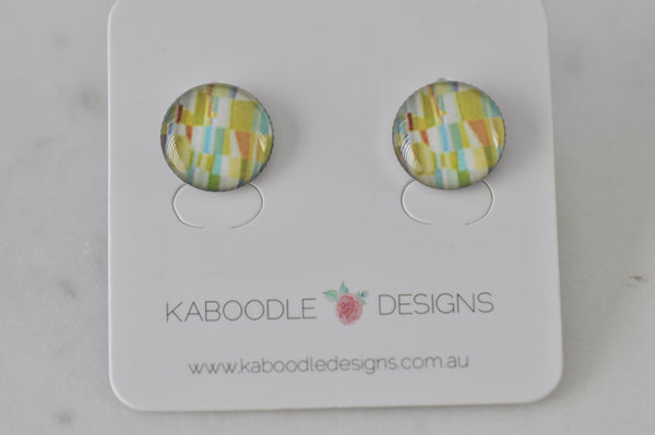 Handmade Artwork Stud Earrings