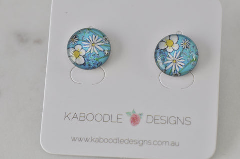 Handmade Artwork Stud Earrings