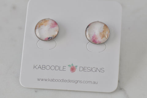 Handmade Artwork Stud Earrings