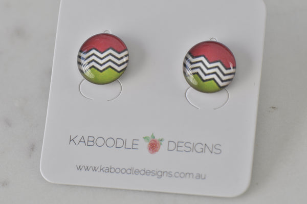 Handmade Artwork Stud Earrings
