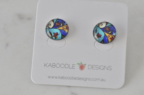 Handmade Artwork Stud Earrings