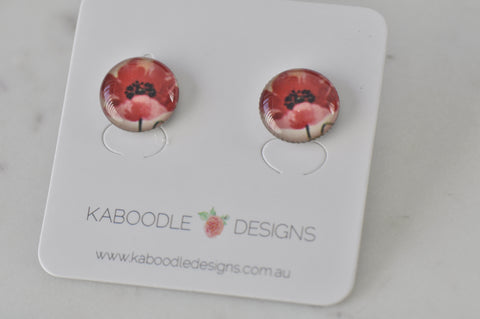 Handmade Artwork Stud Earrings