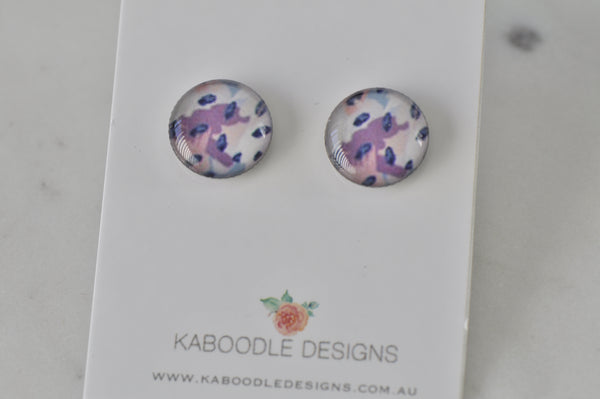 Handmade Artwork Stud Earrings