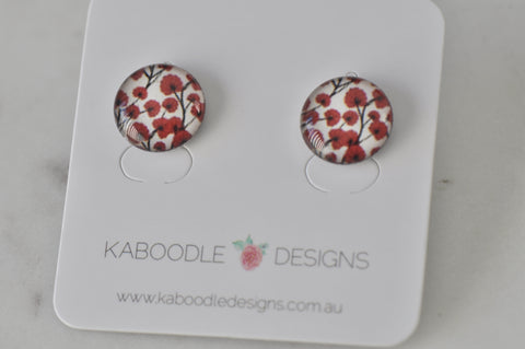 Handmade Artwork Stud Earrings