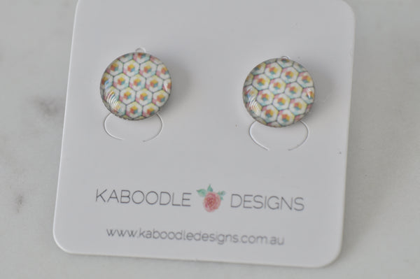 Handmade Artwork Stud Earrings