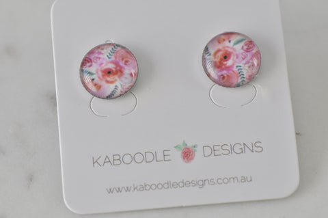 Handmade Artwork Stud Earrings