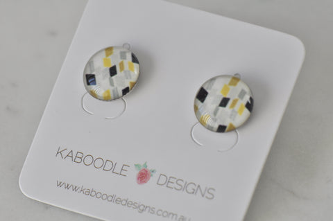 Handmade Artwork Stud Earrings