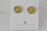 Handmade Artwork Stud Earrings - Polkadot