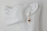 Novelty Red Wine Bottle and Wine Glass Dangle Drop Earrings