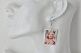 Acrylic Marilyn Monroe Novelty Dangle Drop Earrings