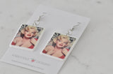 Acrylic Marilyn Monroe Novelty Dangle Drop Earrings