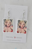 Acrylic Marilyn Monroe Novelty Dangle Drop Earrings