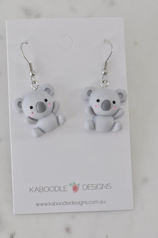 Koala Australian Animal Aussie Drop Earrings