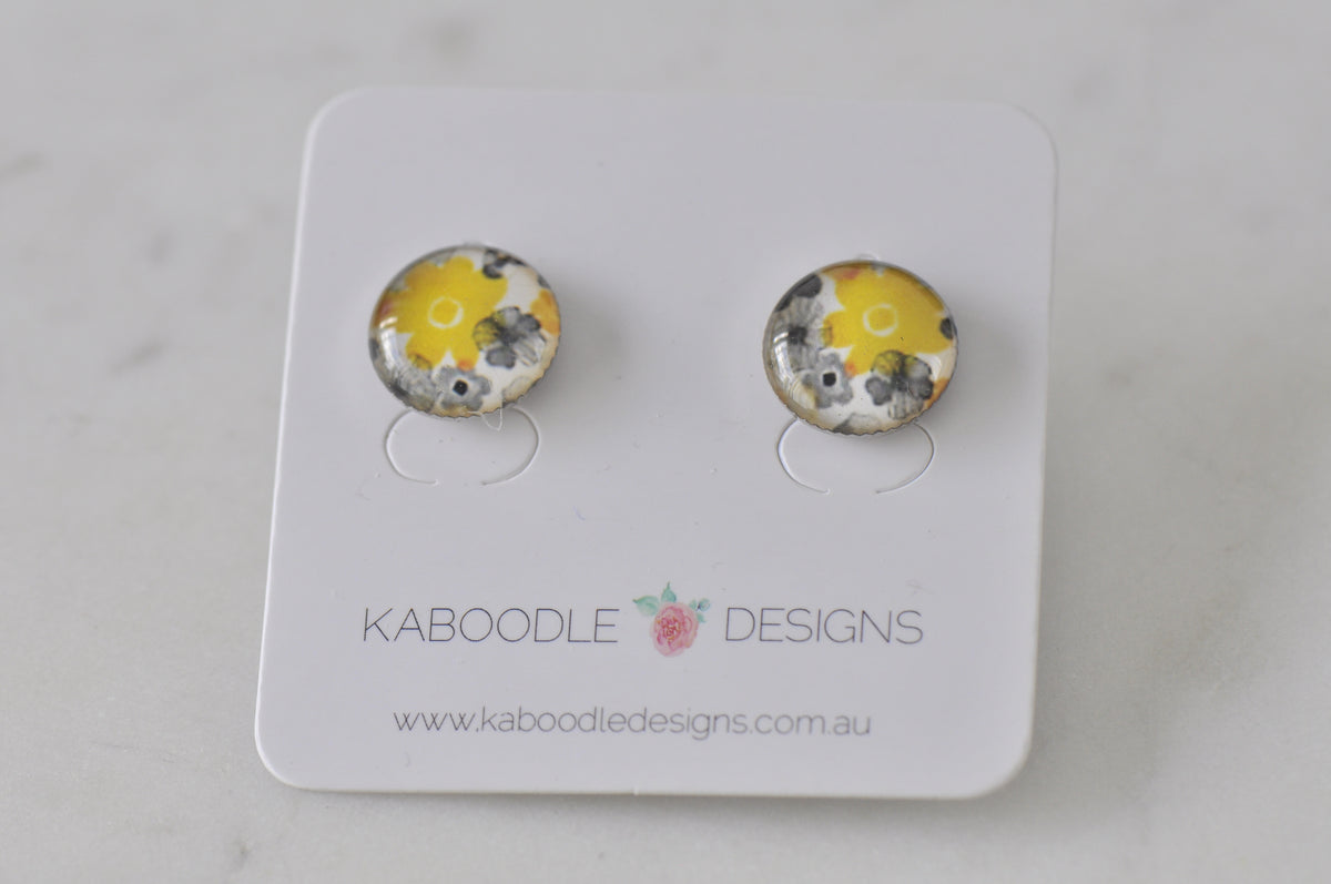 Handmade Artwork Stud Earrings
