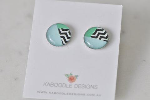 Handmade Artwork Stud Earrings