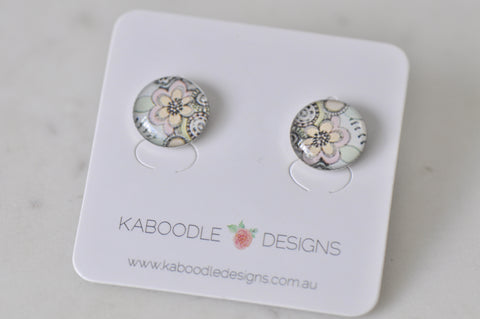 Handmade Artwork Stud Earrings