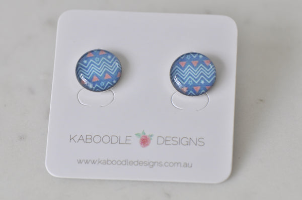 Handmade Artwork Stud Earrings