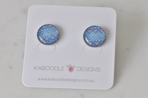 Handmade Artwork Stud Earrings