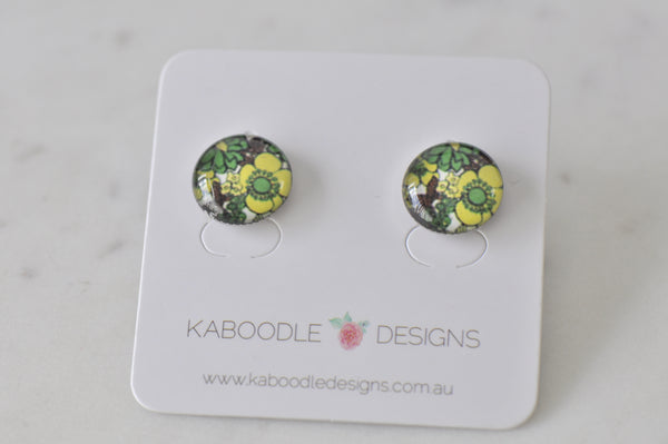 Handmade Artwork Stud Earrings