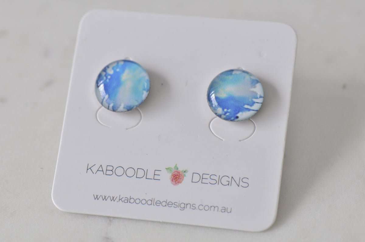 Handmade Artwork Stud Earrings