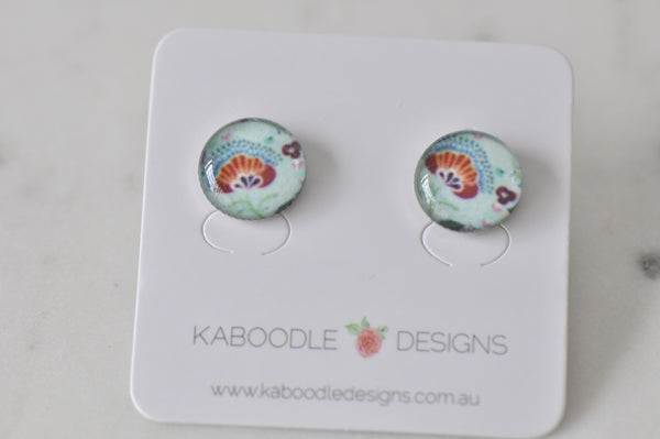 Handmade Artwork Stud Earrings