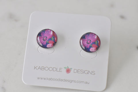 Handmade Artwork Stud Earrings