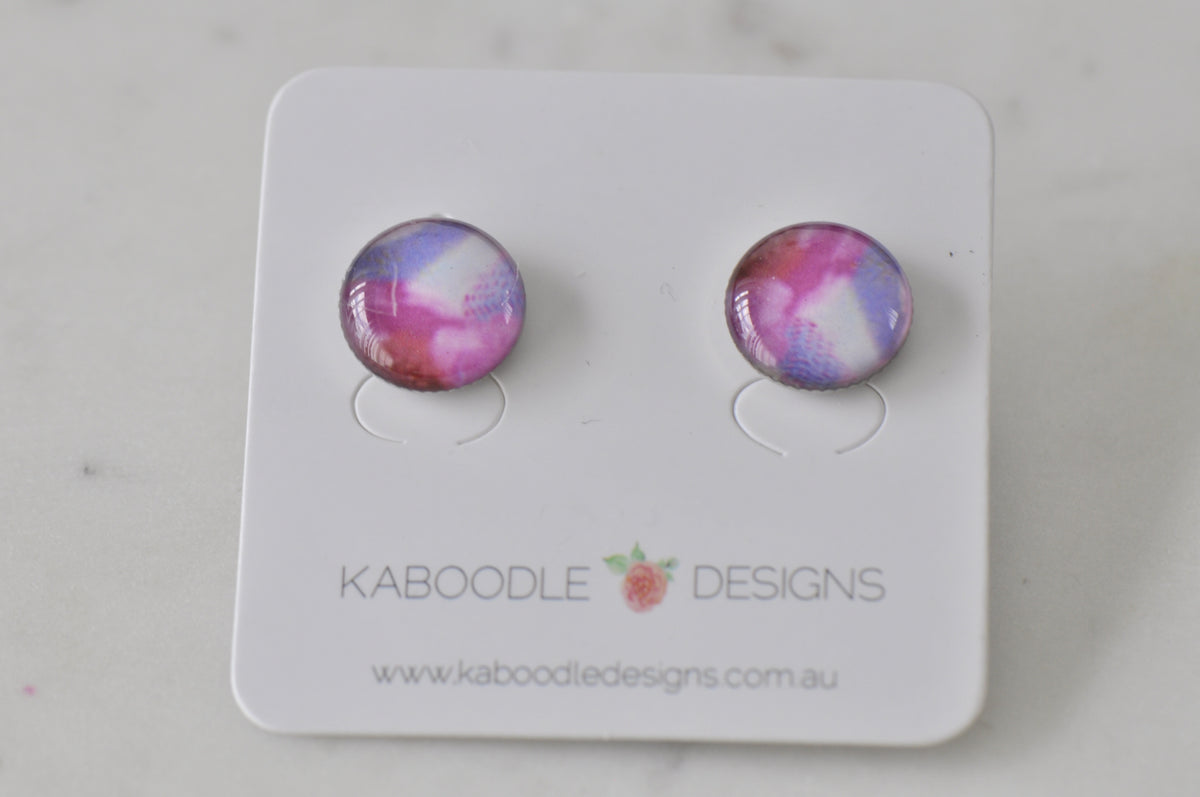 Handmade Artwork Stud Earrings