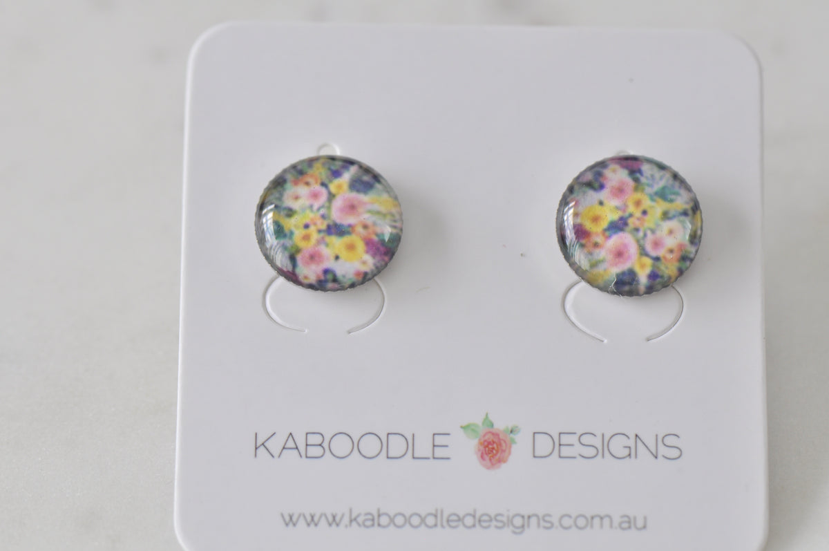 Handmade Artwork Stud Earrings